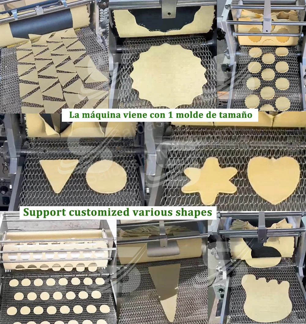 Full Automatic Industrial Flour Corn Mexican Tortilla Machine Tortilla Press Machine 35 Tortilla Potato Chips Machine