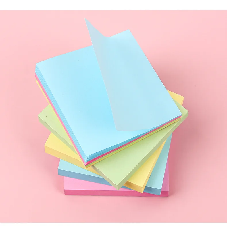 Colorful Sticky Notes, Creative Office Stationery Sticky Notes, Easy To Tear And Stick Student Sticky Notes