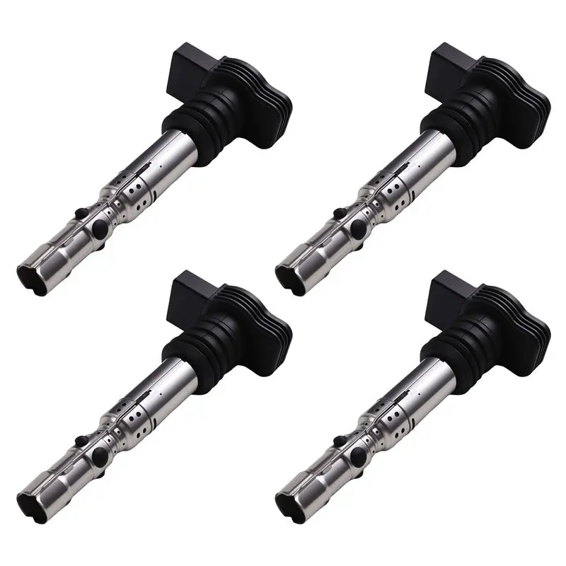 4PCS 06B905115R Ignition Coil For VW Car Models Jetta Golf GTI MK4 Passat B5 Polo A4 A6 A8 TT 06A905115D 06A905115A 986221024-A9