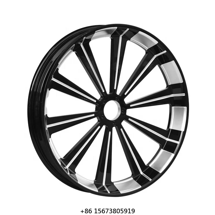 High Strength CNC Forged Custom Motorcycle Wheel Set for Sale Size 16 18 19 21 23 Inches