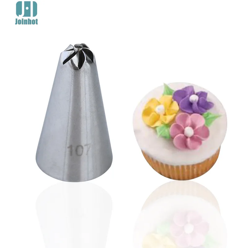 #107 129# Rose Arrival 1pcs Flowers Icing Piping Nozzles Pastry Tips Fondant Cake Decorating Tools Pastry Cream Cake Kit Tools