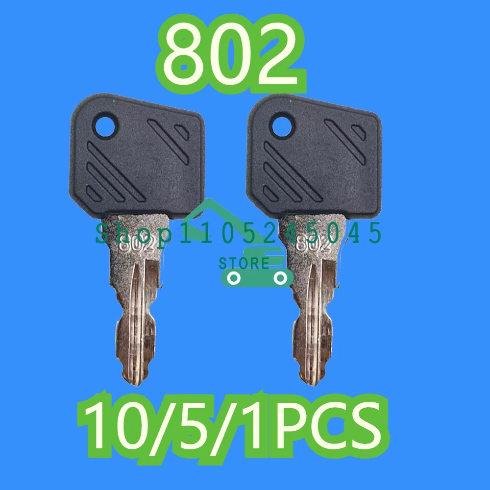 10/5/1pcs 802 New ignition Key for Linde Forklift 7915492618 Fit 1151 1152 1158 131 Pallet Truck T16 T18 T20 T30 Stacker L14 L16