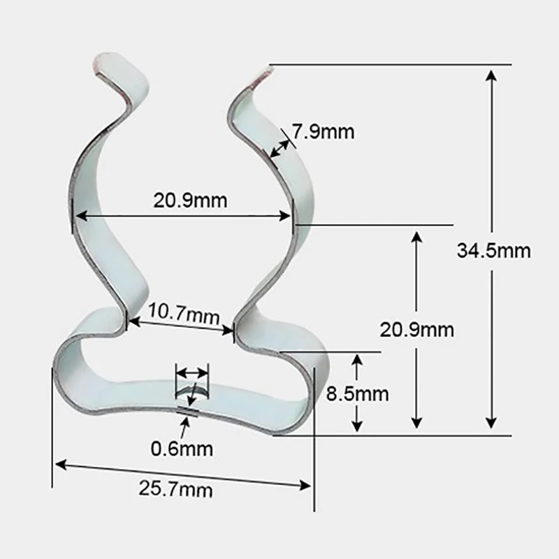 1pc Industrial Spring Terry Clips Fasteners Stainless Steel Terry Clips Tool Spring Tool Storage