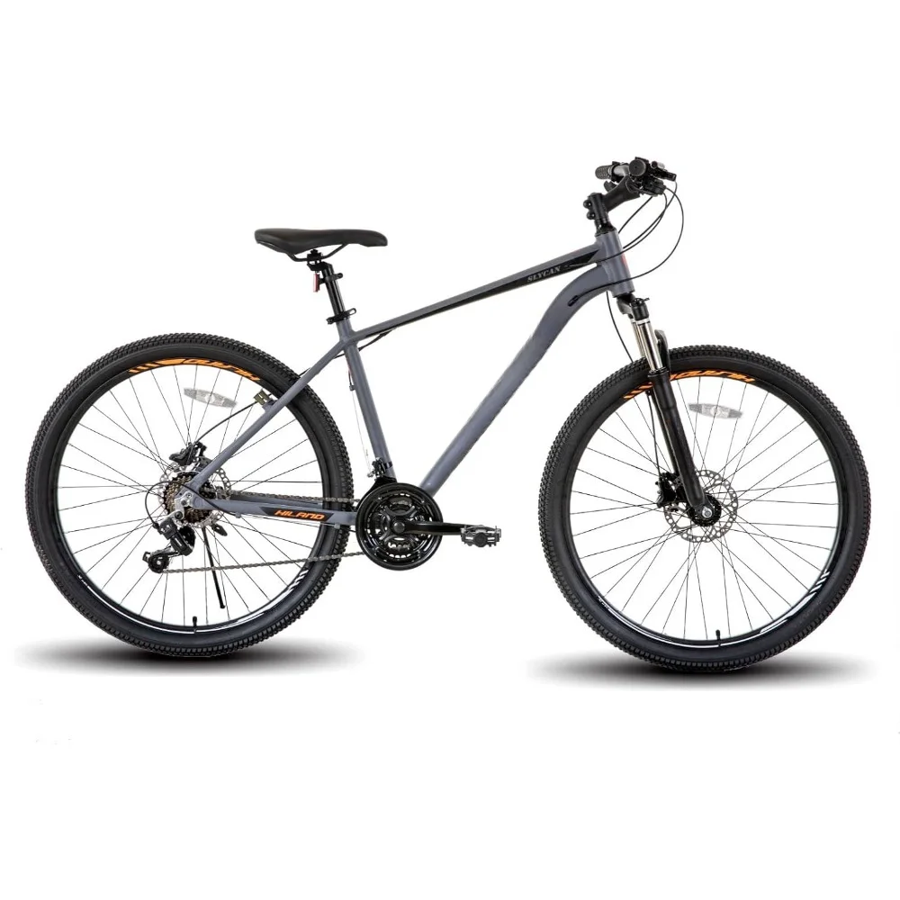 27.5-inch Mountain Bike, 21 Speed, Locking Suspension Fork, Aluminum Frame for Men, Women