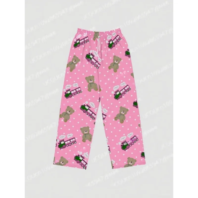 KPop شيطان الصيادين منامة 2025 KPop شيطان الصيادين الدب ثلاثية الأبعاد طباعة موضة عادية السراويل الطويلة لخريف طفل/الكبار بنطلون #4