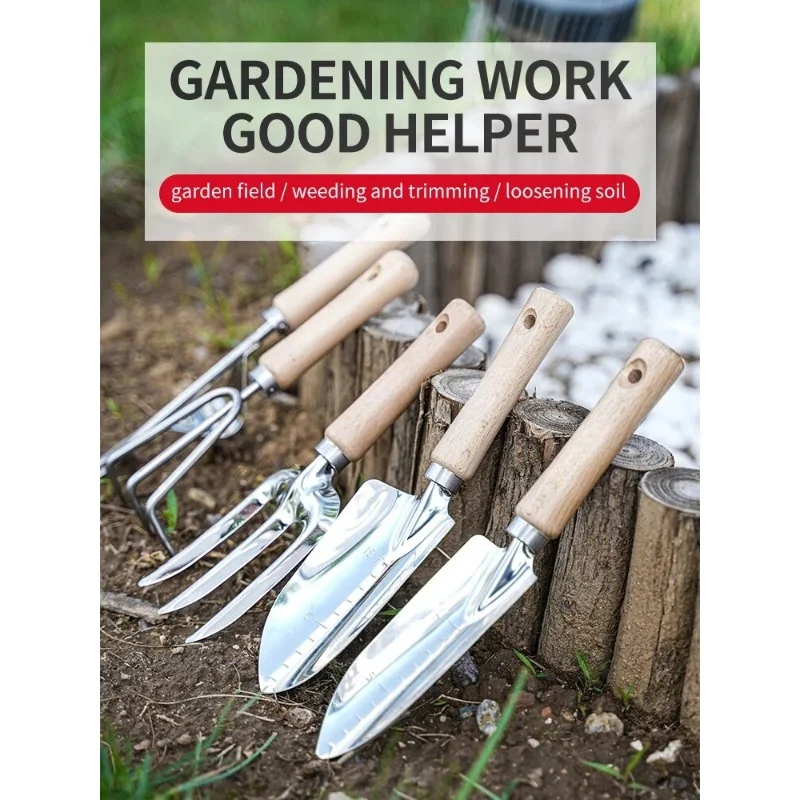 พลั่วขุดดินแบบกว้างสำหรับปลูกเครื่องมือมือในสวนใช้ในกระถางปลูกต้นไม้ใช้ในครัวเรือนอุปกรณ์ทำสวนสำหรับขุดดินปลูกวัชพืช