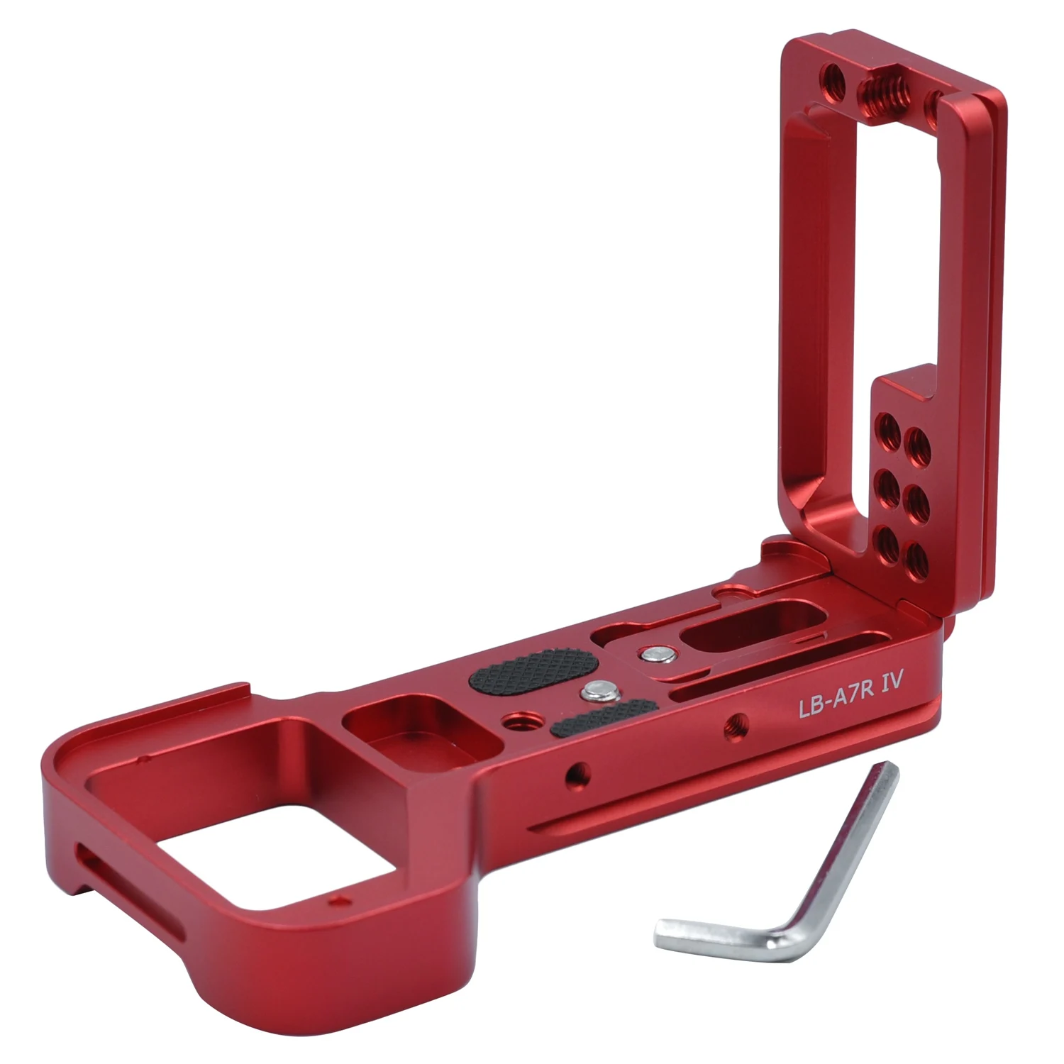 

Quick Release L Plate Extension L Type Telescopic Adjustment Bracket for Sony A74 A7R4 A7M4 IV A92 Red