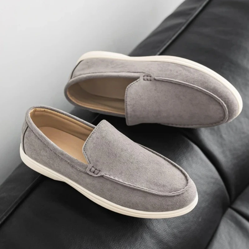 

Men's One-piece Loafers Round Toe Casual Sports Shoes Men's Boat Shoes Lazy Slip in Sneakers Lightweight and Comfortable Loafers
