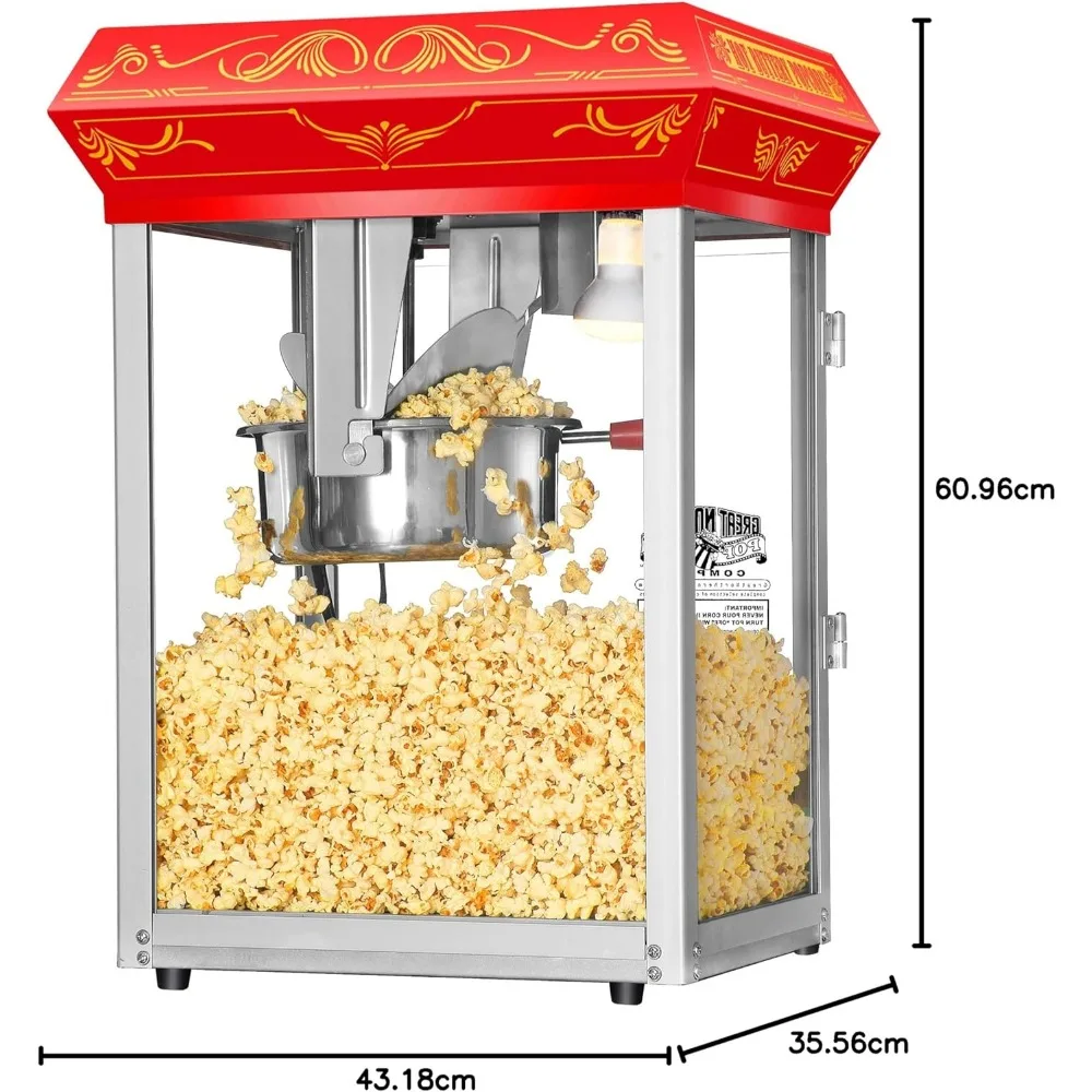Ручная поппер-машина объемом 3 галлона со стальным чайником, подносом для подогрева и ложкой, устройства для попкорна