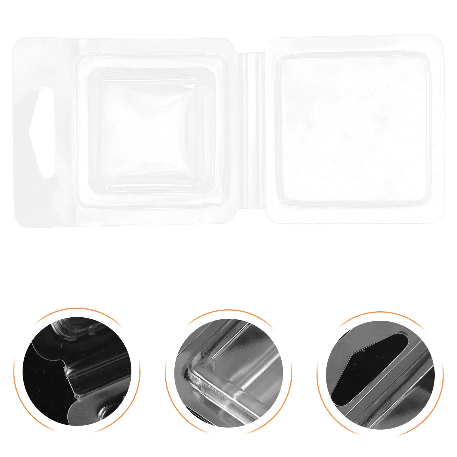 

100Pcs Small Wax Melt Molds Multi-Function Transparent Plastic Container for Making Wax Melts DIY Craft Projects