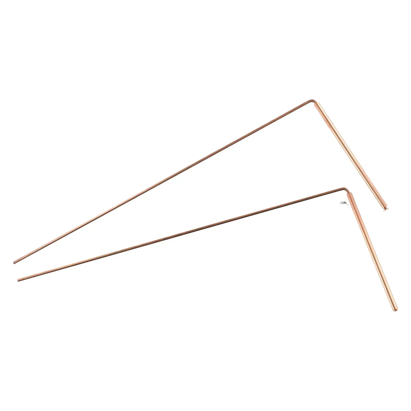 2pcs Pure Copper Metal Detector Rod Flexible Water Witching Portable Dragon Seeking Detachable Tool Dowsing Rod Not Included Bag