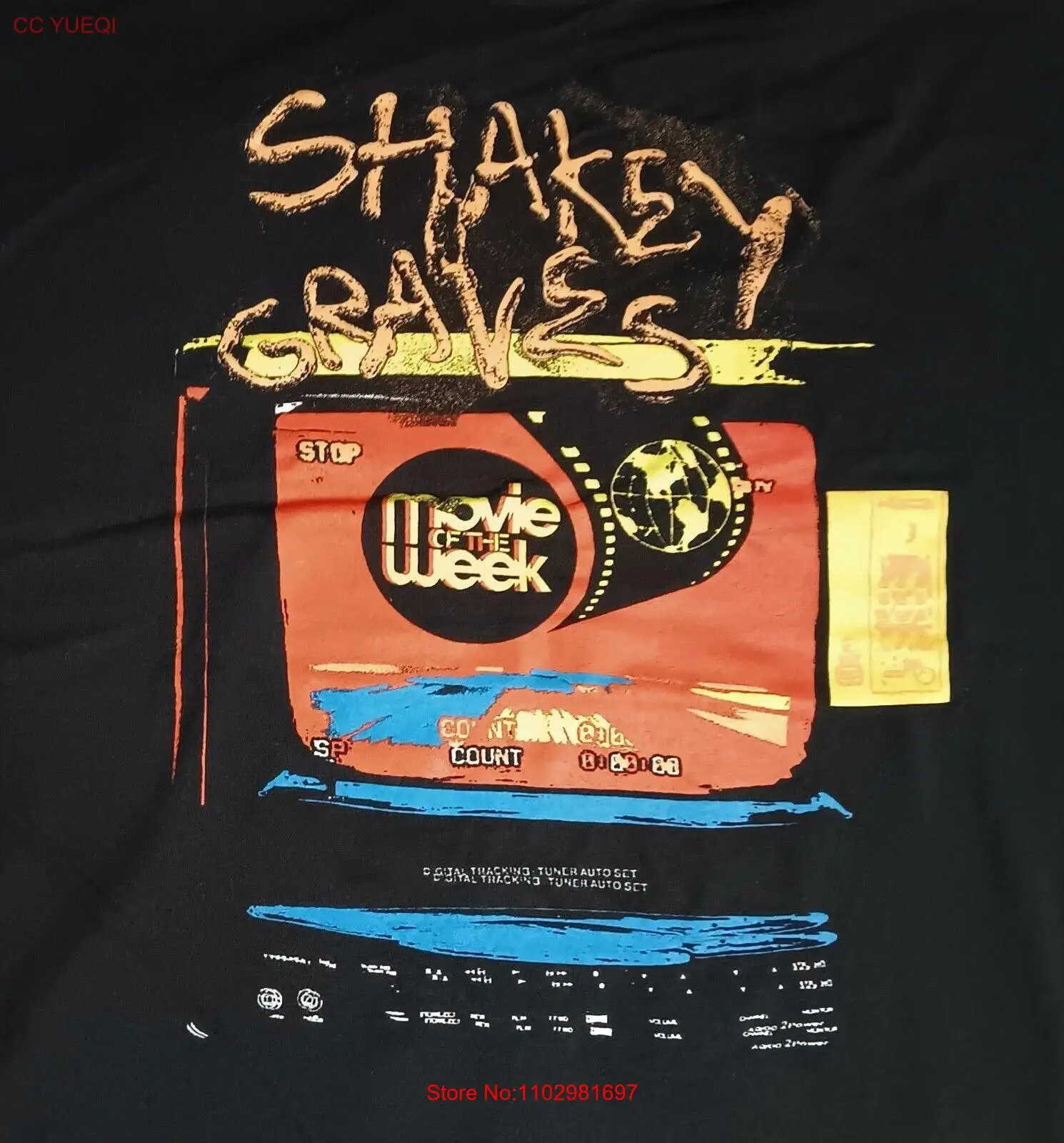 Shakey Graves Movie of the Week Concert t-shirt country blues guitar rock