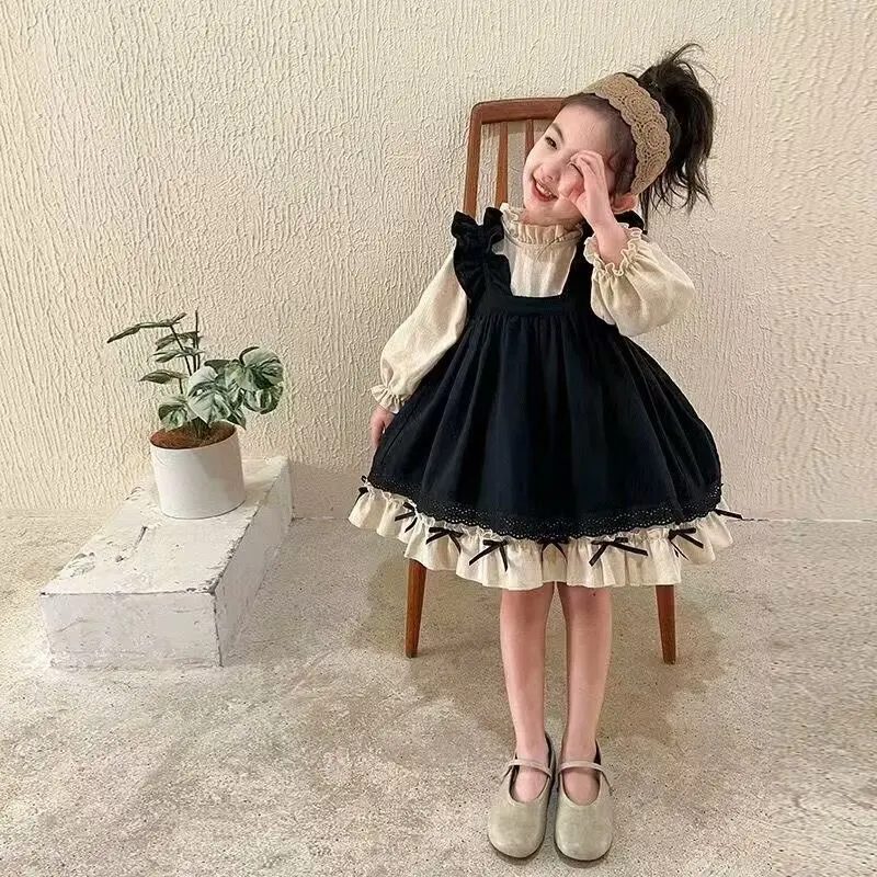 Sweet Cute Black Night Dress Cake Princess Dress Evening Dress