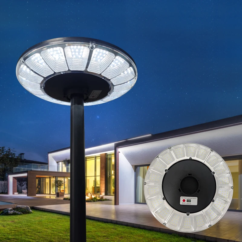 

Уличный солнечный светильник для сада, сверхъяркий светодиодный фонарь UFO на солнечных батареях, IP65 водонепроницаемый, для двора, патио, подъездной дорожки, декора виллы