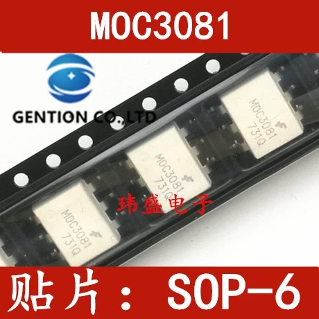10PCS MOC3081 MOC3081SRM SOP-6 photoelectric coupler thyristor drive light coupling in stock 100% new and original