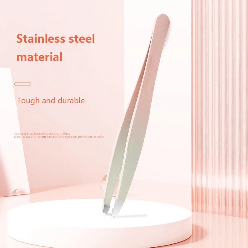 عالية الجودة الحاجب الملقط ، الشعر الملونة ، الجمال غرامة الشعر مجتذب ، الفولاذ المقاوم للصدأ مائلة الحاجب كليب ، إزالة أدوات ماكياج ، 4 قطعة #3