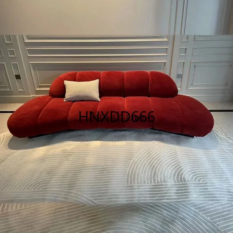 

Semicircular curved special-shaped sofa retro style living room small apartment medieval French sofa sitting area reception