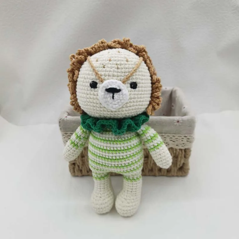 Muñeco de peluche de ganchillo para bebé, León, Koala, zorro, animales de punto, decoración de habitación infantil, regalo de cumpleaños