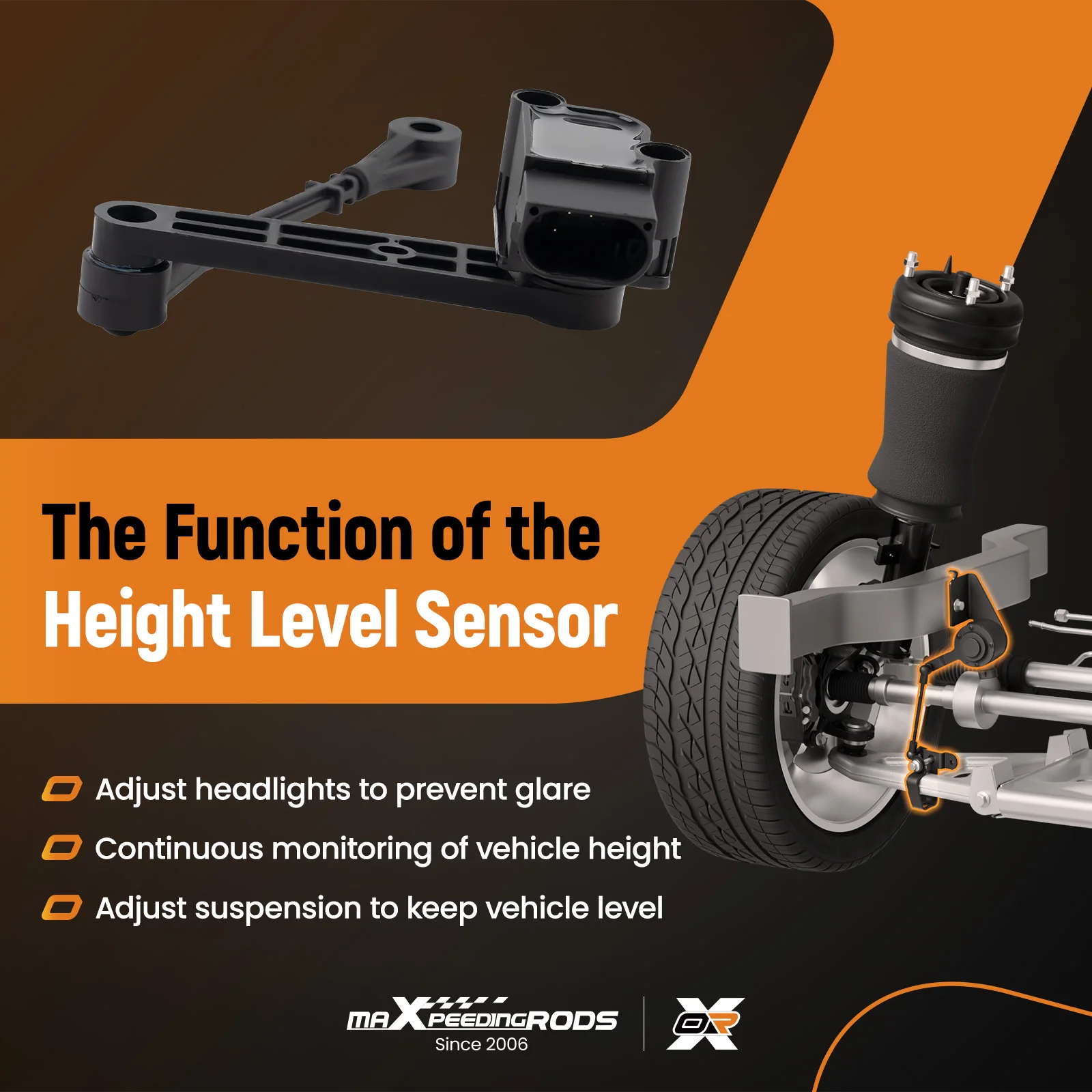 

Rear Right Suspension Height Sensor For Land Rover Range Rover Sport LS LR020161