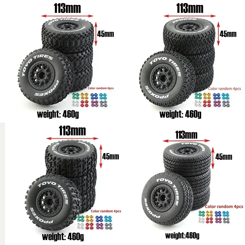 トラックタイヤ,トラックタイヤ,スラッシュ用六角タイヤ,arrma,senton,huanqi,727,vkar,10sc,hpi,rc,112mm,1,10,12mm 4個