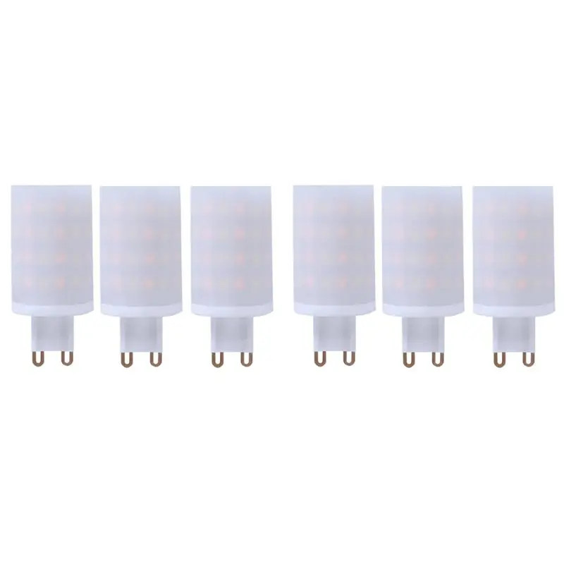 LNHF 6X Tuya Wifi G9 Dimmable Smart Light G9 6W LED Lamp Bulb Halogen Light Voice Control Smart LED Bulbs 3PCS EU Plug