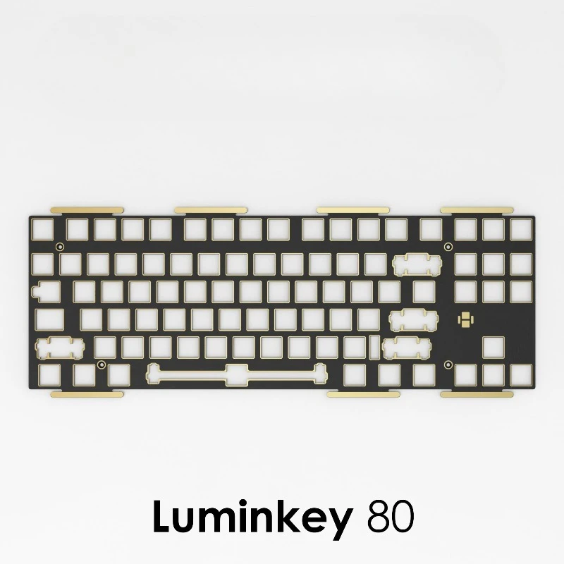 Luminkey 80 Keyboard Positioning Board Customization PC PP FR4 Aluminum E-sports Gaming Mechanical Keyboard Accessories Gifts