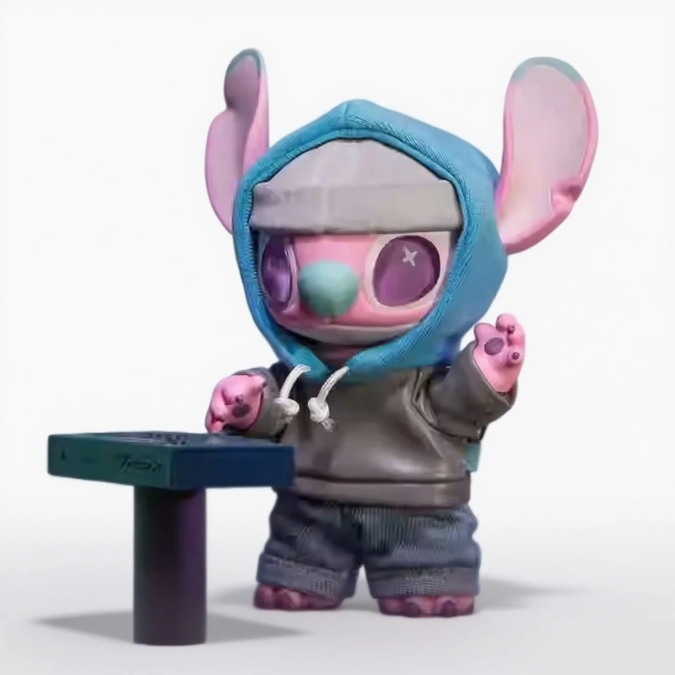 Stitch Genz Street Series Vinyl Blind Box Verrassing Pluche Stripfiguur Desktop schattige Ornamenten Verzamelspeelgoed