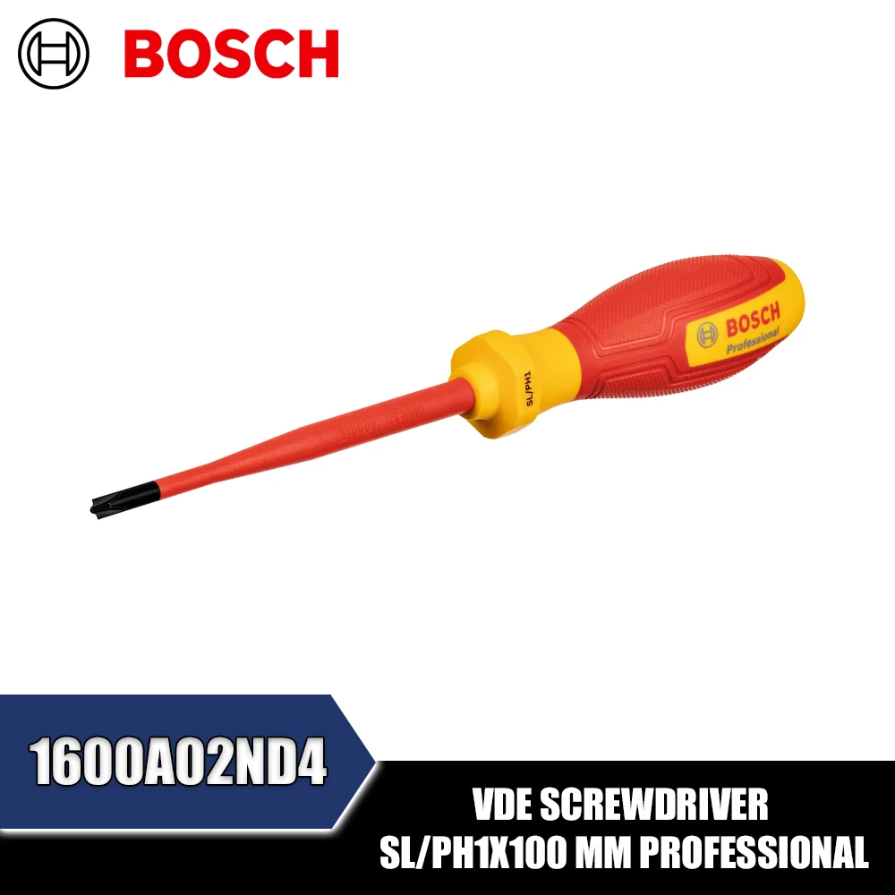BOSCH 1600A02ND4 1600A02ND5 1600A02ND6 1600A02ND7 VDE Screwdriver SL/PH1x100/SL/PH2x125/SL/PZ1x100/SL/PZ2x125 Mm Professional