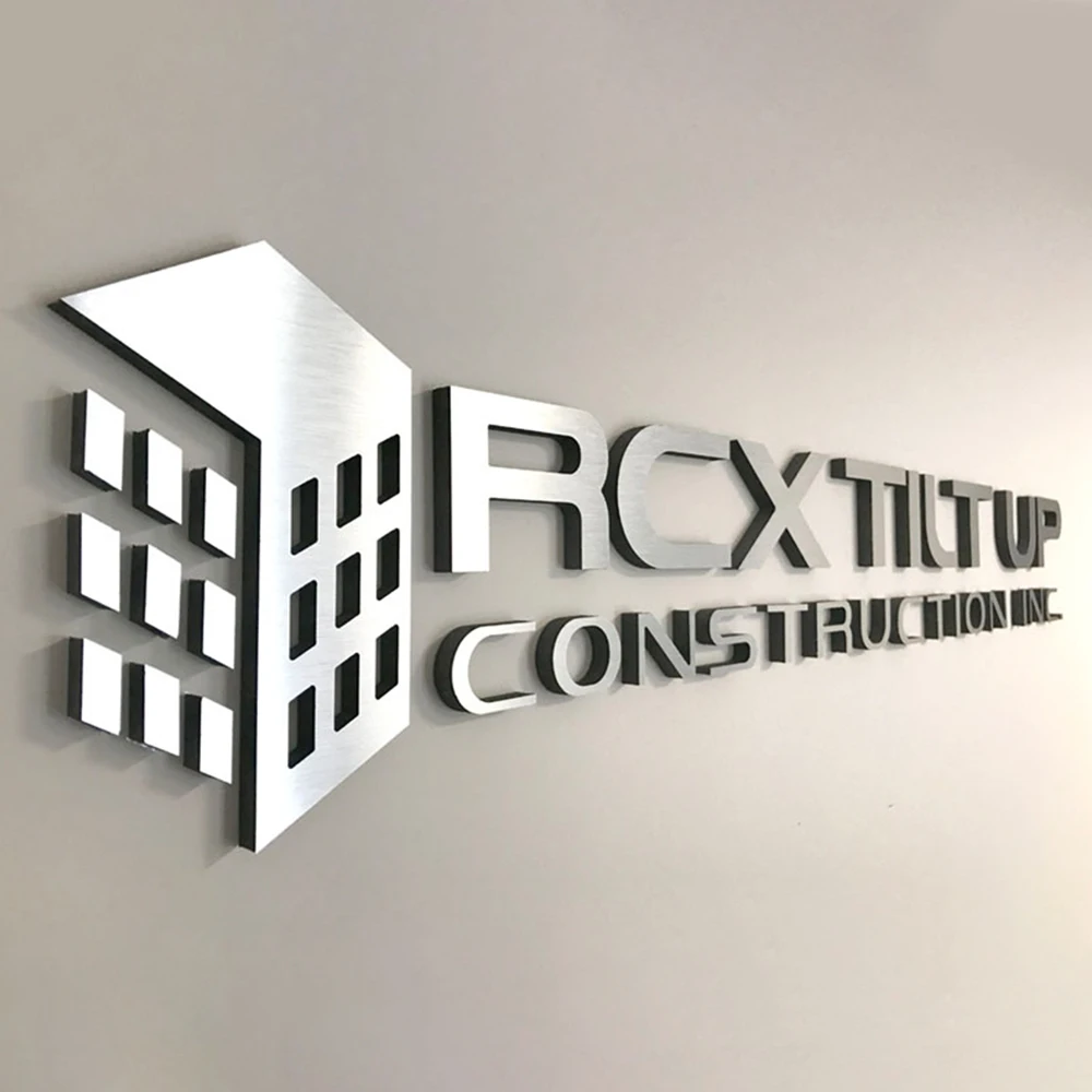 

Металлические рекламные щиты по индивидуальному заказу, уличные декоративные стены, золотые буквы, серебряные буквы, логотипы, персонализированные металлические вывески для бизнеса