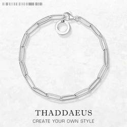 Link Chain Charm Bracelets Summer Brand New Trendy Gift for Women Men,Europe 925 Sterling Silver Fashion Jewelry Acessories