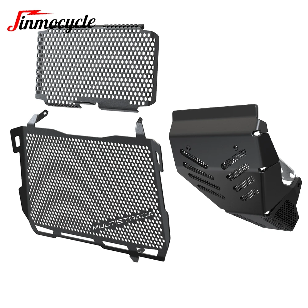 

For Ducati MultiStrada V2 S/950/950 S MultiStrada 950 S 2019-2021-2024 Motorcycle Radiator Guard & Oil Guard & Engine Guard Set