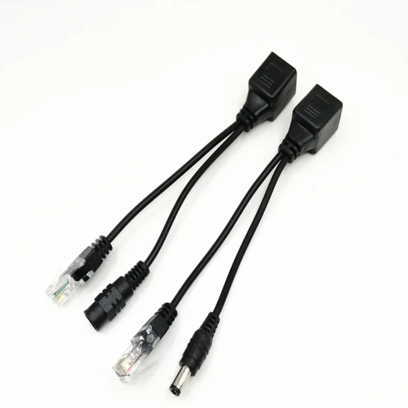 

New Passive Power Over Ethernet Adapter Cable POE Cable POE Splitter RJ45 Injector Power Supply Module 12v For IP Camea