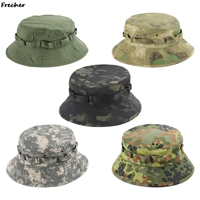 Hunting Hiking Camouflage Cap Army Military Caps Climbing Camping Jungle Hat Tactical Airsoft Panama Men Summer Adventure Hats