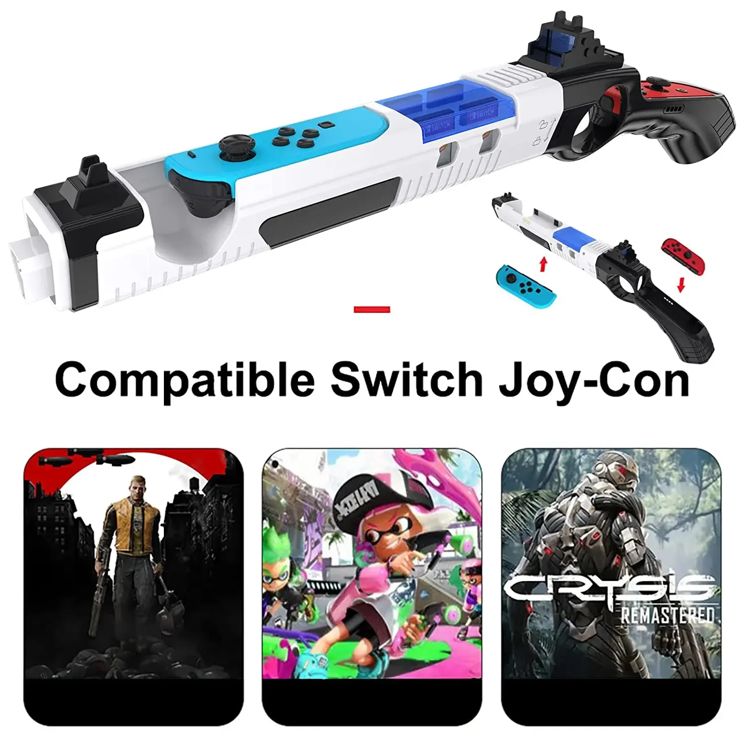 Compatible Switch Gamepad Accessories Gun Stock Gaming Accessories