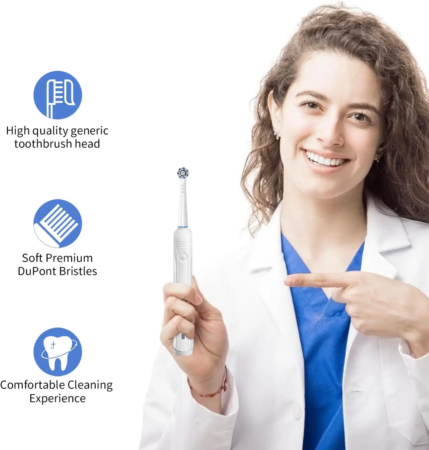 Cabezales para Oral B Braun, paquete de 8 cabezales de cepillo de dientes eléctrico profesional, recambio de cabezales de cepillo de limpieza de precisión Compatible con Oral-B