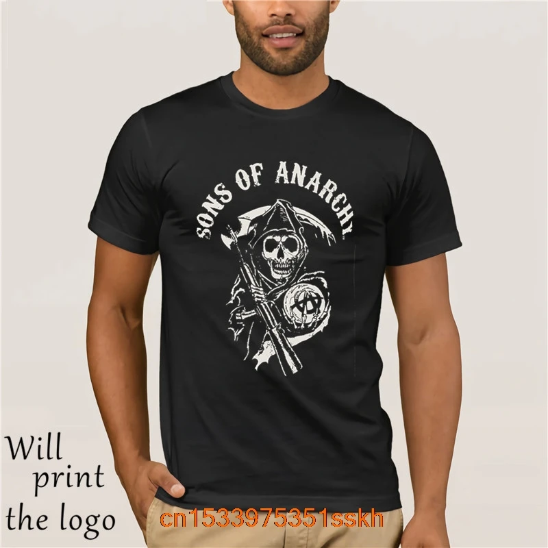 Sons of Anarchy Reaper Logo Men's T Shirt 2019 round neck T shirt men's summer men's short T shirt