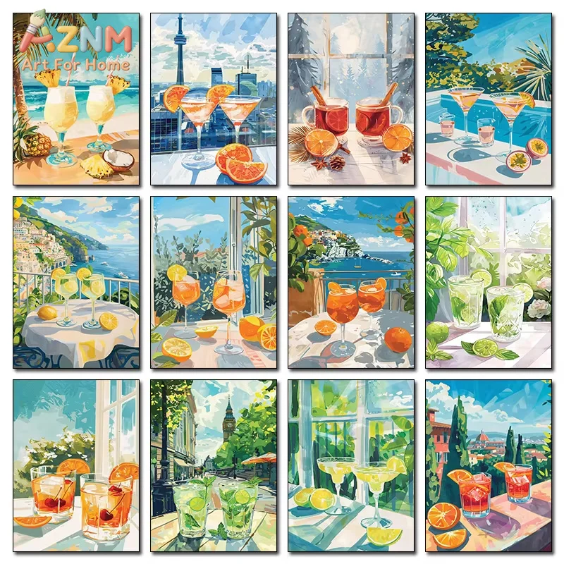1PC Cosmopolitan Poster Print Cocktail Drink Minimalist Wall Nordic Vintage Alcohol Recipe Canvas Painting Wall Home Decor