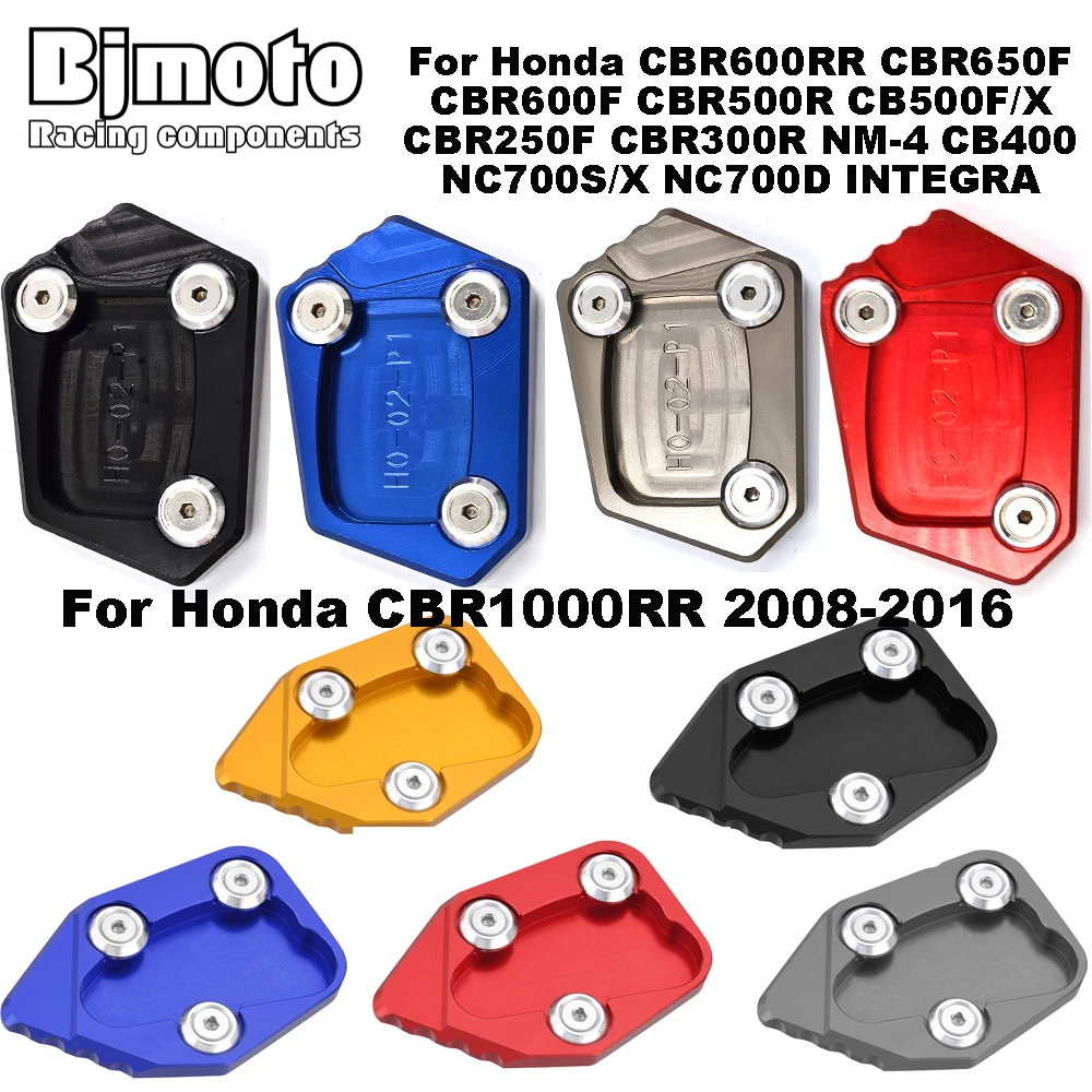 Motorcycle Kickstand Side Stand Extension Enlarger for Honda CBR1000RR CBR600RR CBR650F CBR600F CBR500R CB500F/X CBR250F CBR300R