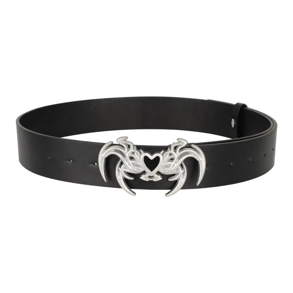 Retro Gothic Punk Alien-Schnallengürtel für Damen und Herren – Lässiges Accessoire für Streetwear-Hosen im Trend – Detail 3