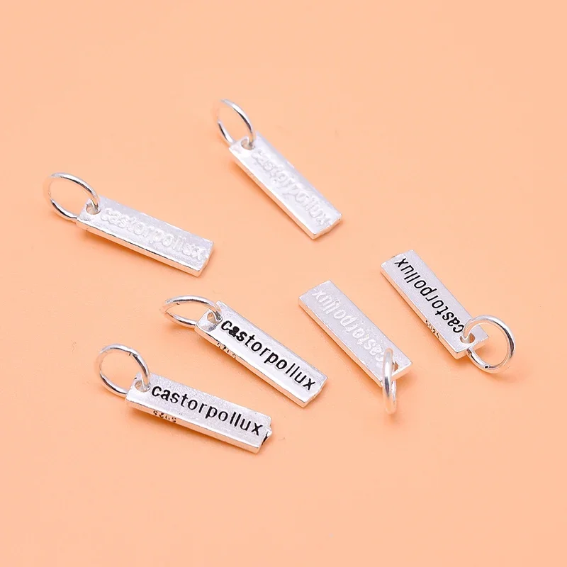 سوار قلادة الإنجليزية الأبجدية قلادة s925 فضة مجوهرات diy بها بنفسك اكسسوارات #4