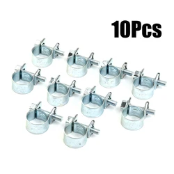 10pcs Fuel Line Hose Clips Nut And Bolt Fuel Line Clamps Petrol Pipe Diesel Small Clamp Fittings Fixing Tools