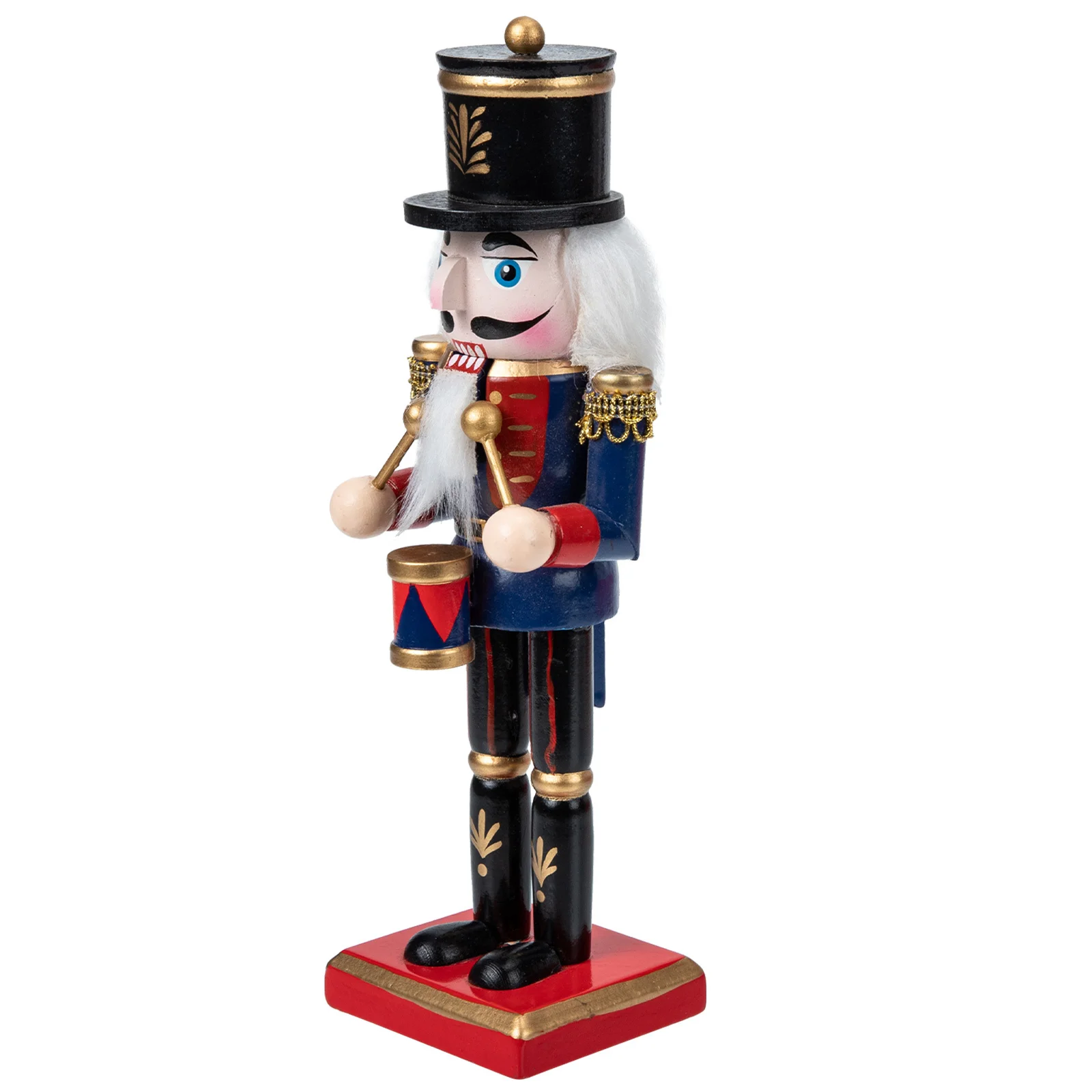 

Handcrafted Wooden Nutcracker Christmas Figure Soldier Style Xmas Desktop Decoration for Shelf Table Festive Home Display