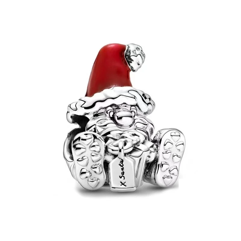 Christmas Claus Tree Snowman Reindeer House Car Dog Cat Charm Bead Fit Original Silver925 Pandora Bracelet Christmas DIY Jewelry