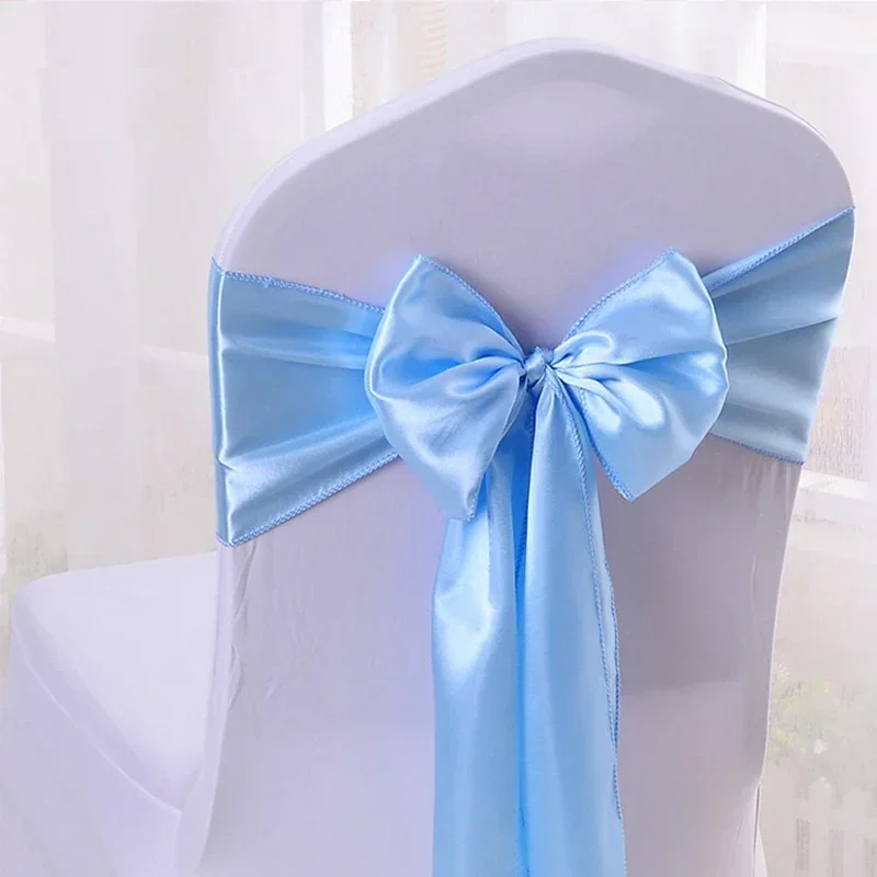 Satin Chair Sash Band Wedding 15x270cm Quality Bow Tie Birthday Party Hotel Show Decoration Wholesale Shiny Nice Look Design