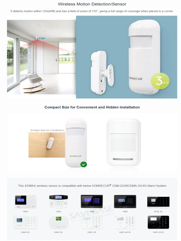Accessories Motion Sensor, Door Sensor, Remote Control, Smoke Sensor, Sirens, Glass Sensor for Alarm System