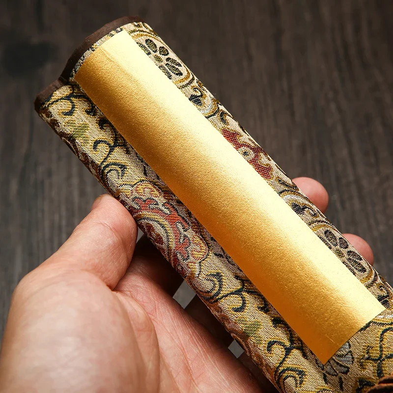 Blank Xuan Paper Drawing Axis Batik Calligraphy Xuan Paper Papel Chinese Arroz Sandalwood Bark Half Ripe Rice Scroll Set