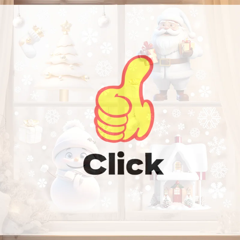 

Рождественский снеговик, снежинка, Санта-Клаус, украшения для домашней вечеринки, наклейки, электростатические наклейки на стены для стеклянных окон, Новый год