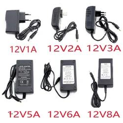 AC-DC 12V Swiching Power Supply Source 1A 2A 3A 5A 6A 8A Transformator 220V To 12 Volt Universal Adapter Charger SMPS for CCTV