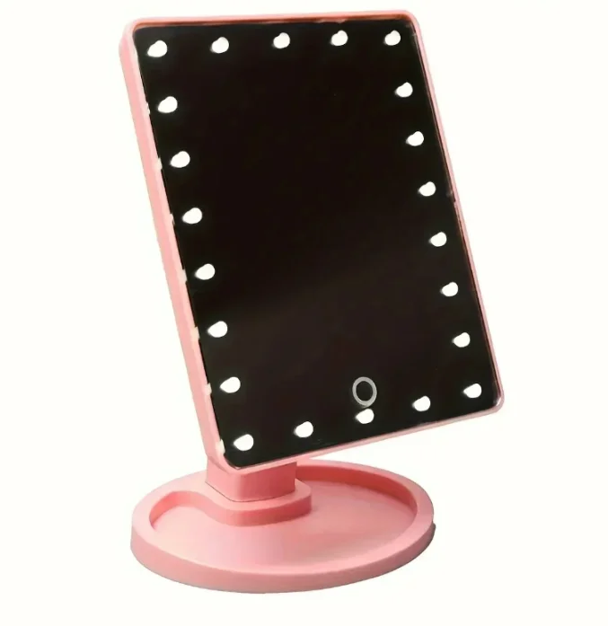 Hoogwaardige LED-make-upspiegel | 1PC draagbare opvouwbare slaapkamer desktop speciale dressing en verlichting.