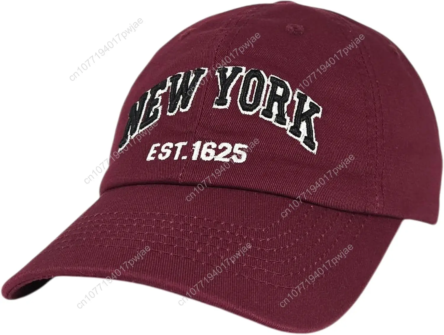 

Elidan NY Dad Hat New York EST.1625 Cotton Cap, Adjust Buckle Strap, Unstructured Low-Profile NY Baseball Cap for Men & Women